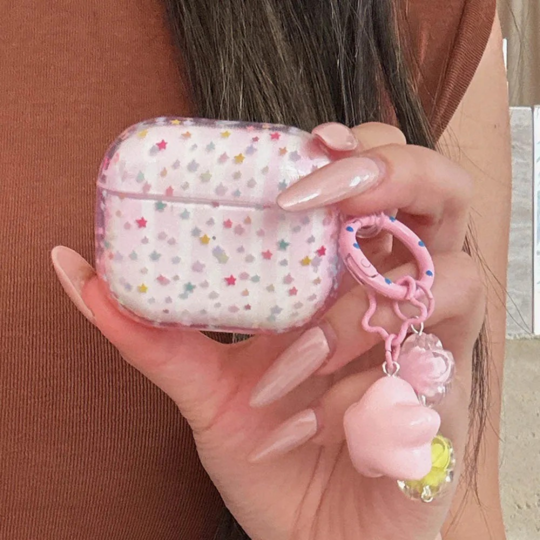 Pink Stardust AirPods Case Pink Stardust AirPods Case