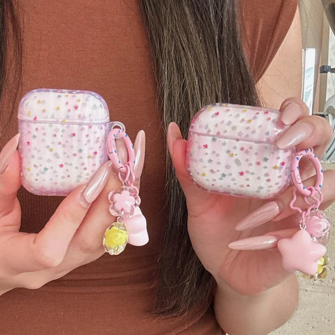 Pink Stardust AirPods pro 2 Case Pink Stardust AirPods pro 2 Case