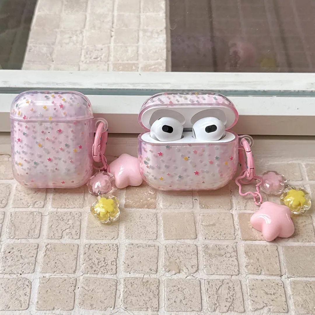 Pink Stardust AirPods pro Case Pink Stardust AirPods pro Case