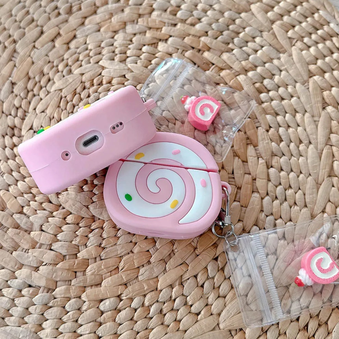 Pink Swiss Roll AirPods 3 Case Pink Swiss Roll AirPods 3 Case