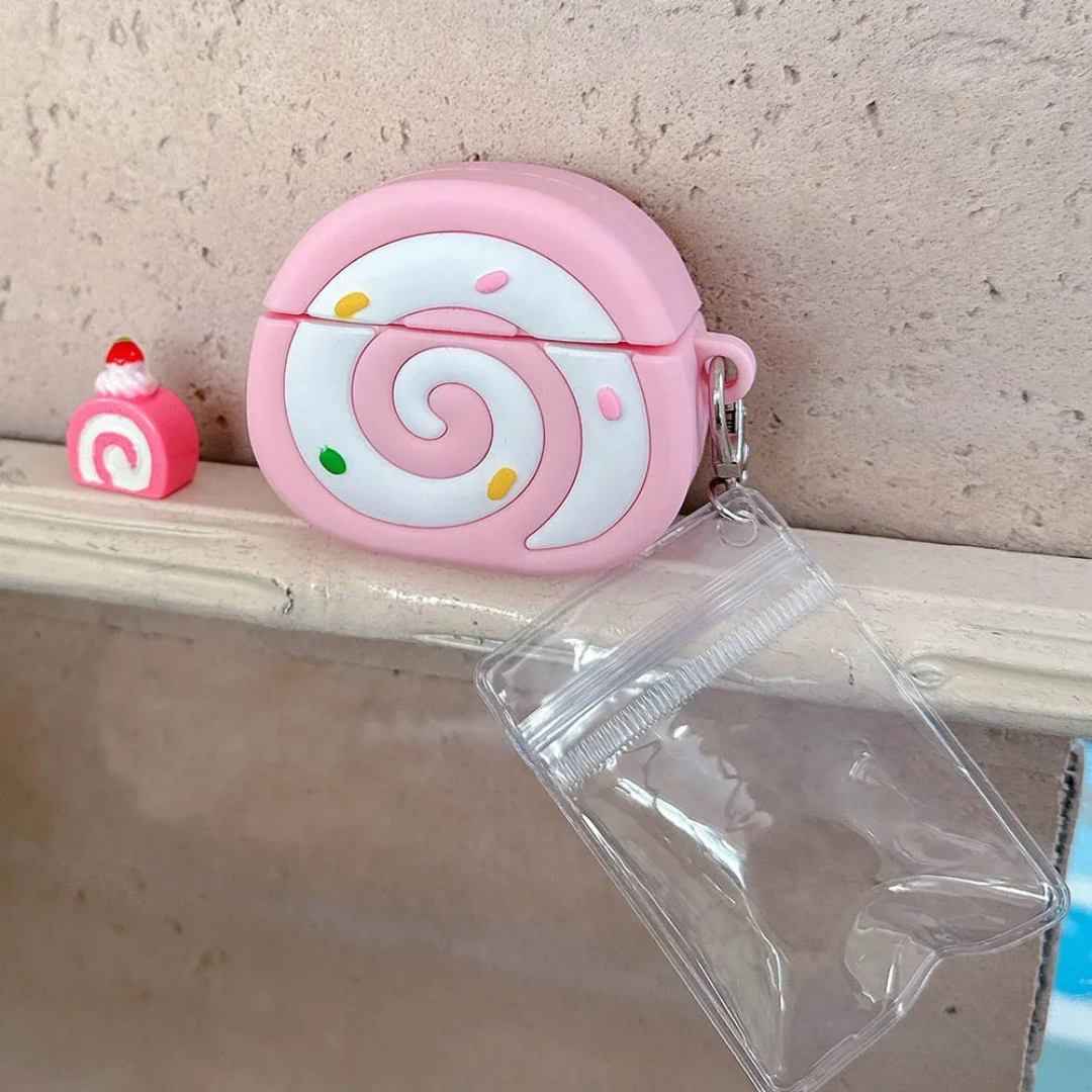 Pink Swiss Roll AirPods pro 2 Case Pink Swiss Roll AirPods pro 2 Case