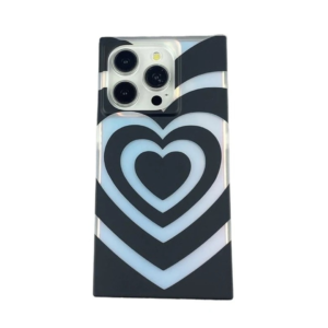 Retro Black Love Heart iPhone 17 Case